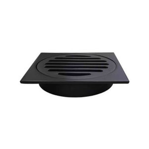 KDK Showers PSF01-B BLACK SHOWER GRATE FLOOR WASTE DRAIN 110*110MM