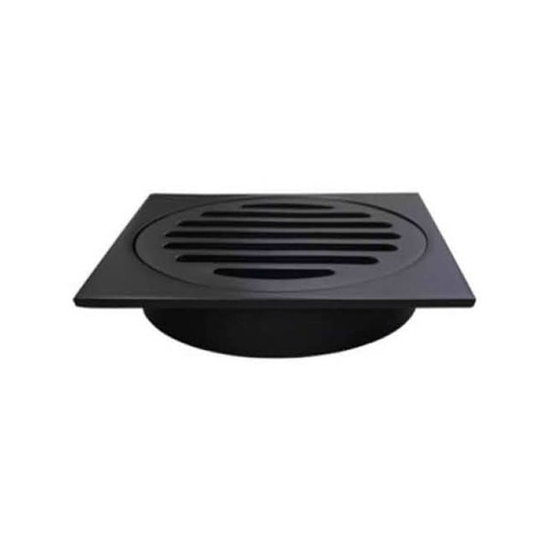 KDK Showers PSF01-B BLACK SHOWER GRATE FLOOR WASTE DRAIN 110*110MM