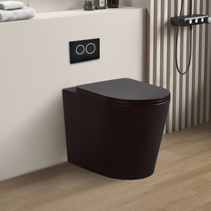 KDK Toilets Avis Rimless Wall Faced Floor Pan KDK102R-MB Matt Black