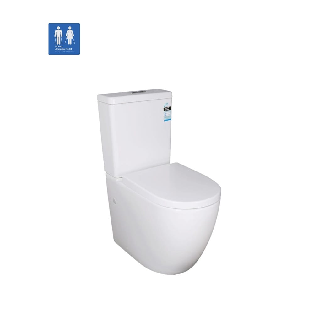KDK Toilets Elvera Ambulant Tornado Toilet Suite Comply withAS1428.1-2009(Clause 16) KDK027
