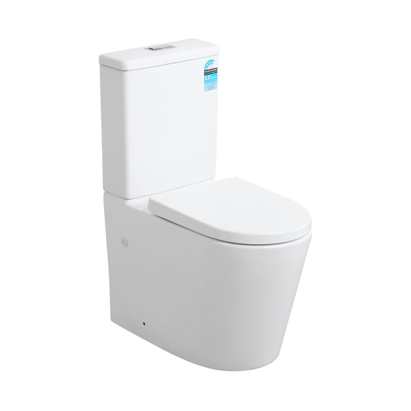 KDK Toilets KDK033 — Alpha Rimless Tornado KDK033 Toilet Suite