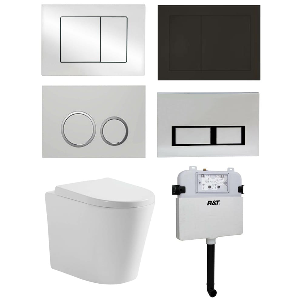 KDK Toilets R&T In-Wall Floor Toilet Suit