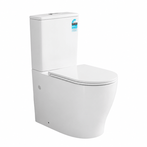 KDK Toilets V043 Sylea Tornado Rimless Back To Wall Toilet Suite 655x380x860mm