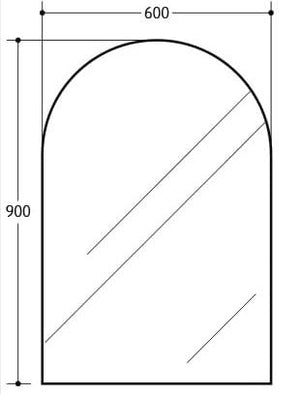 KDK Vanities KDK- AR6090PM ARCH MIRROR 600*900MM