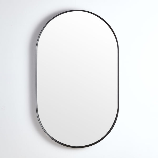 KDK Vanities KDK- KOV4590F-MB MATTE BLACK ALUMINIUM FRAMED MIRRORS 450*900MM