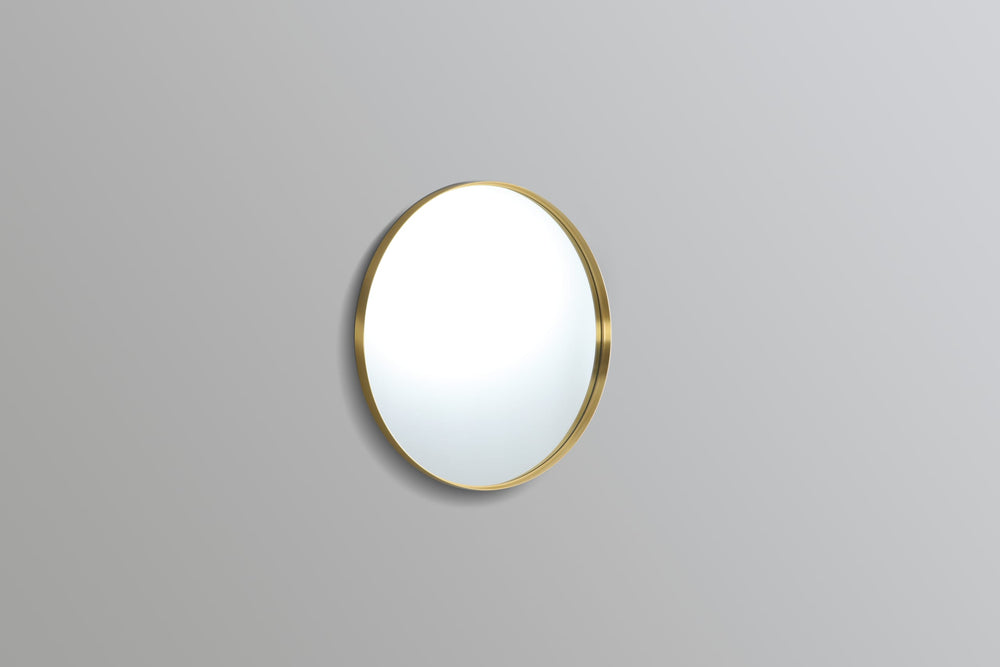 KDK- KR600F-BG OLIVIA ROUND YELLOW GOLD FRAME MIRROR 600MM