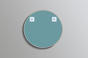 KDK Vanities KDK- KR700F-BG OLIVIA ROUND YELLOW GOLD FRAME MIRROR 700MM