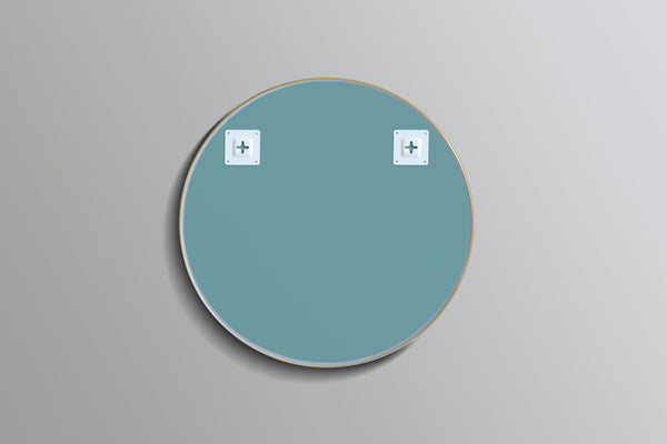 KDK Vanities KDK- KR700F-BG OLIVIA ROUND YELLOW GOLD FRAME MIRROR 700MM