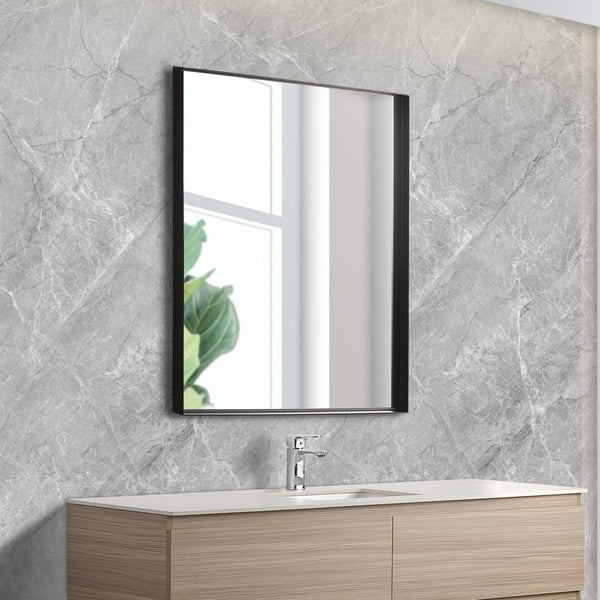 KDK Vanities KDK- KS9075F-MB MATTE BLACK ALUMINIUM FRAMED MIRRORS 750*900MM
