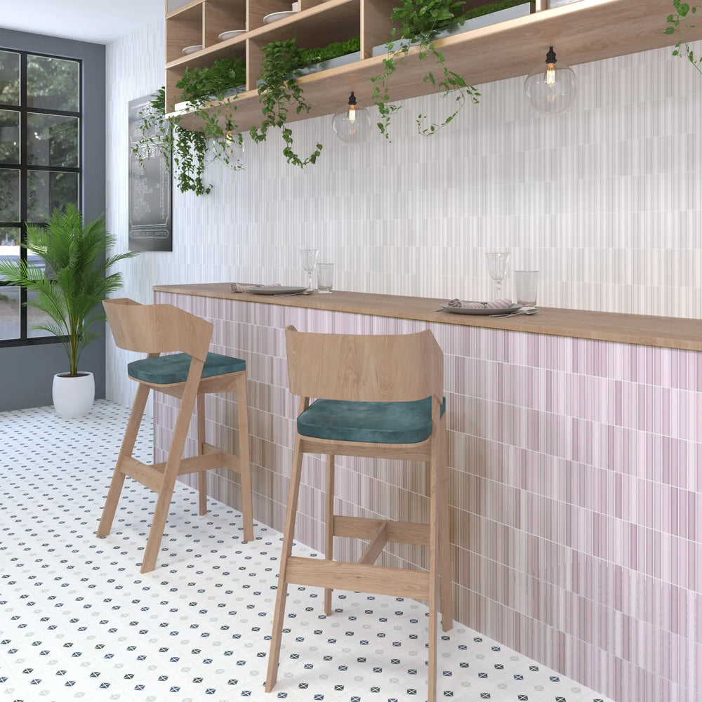 Dune Lilac Glossy Kit-Kat Mosaic Tile 115X231mm