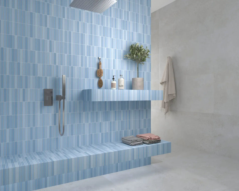 Dune Sky Matt Kit-Kat Mosaic Tile 115X231mm