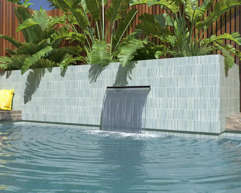 Dune Water Glossy Kit-Kat Mosaic Tile 115X231mm