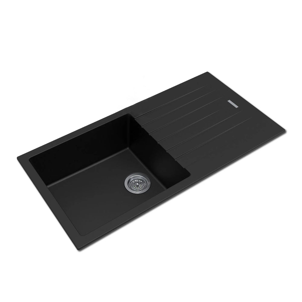 OX1050.KS 1000*500*200MM BLACK GRANITE STONE KITCHEN SINK