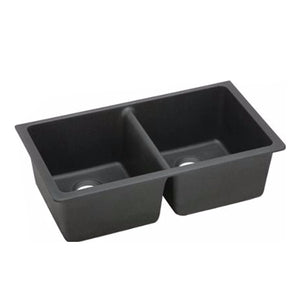 OX8347.KS BLACK KITCHEN SINK GRANITE STONE UNDER MOUNT DOUBLE BOWLS 838*476*241MM
