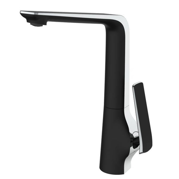 KT33.03 Esperia Matte Black & Chrome Kitchen Mixer