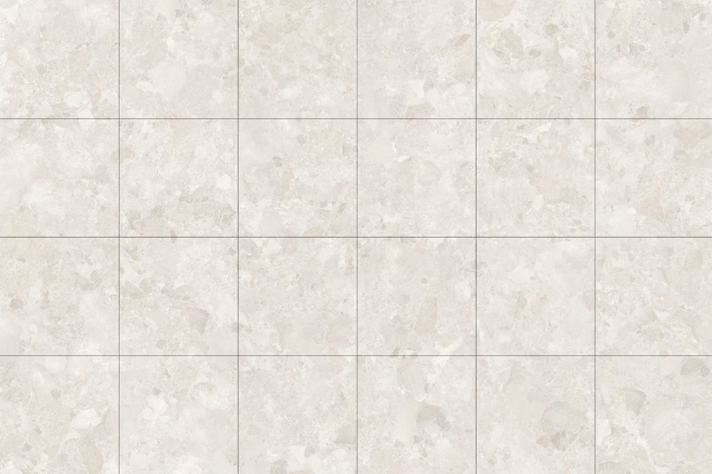 Matera White Stone Touch Tech Tile 600x600mm