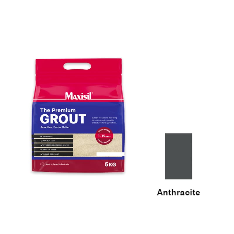 MAXISIL Maxisil Premium Grout - ANTHRACITE 5KG