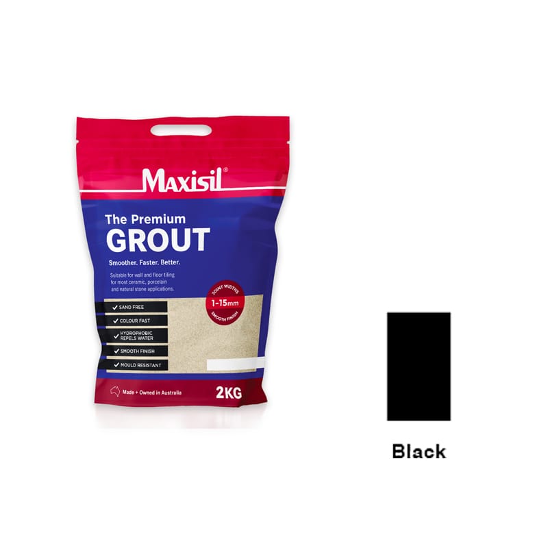 MAXISIL Maxisil Premium Grout - Black 2KG