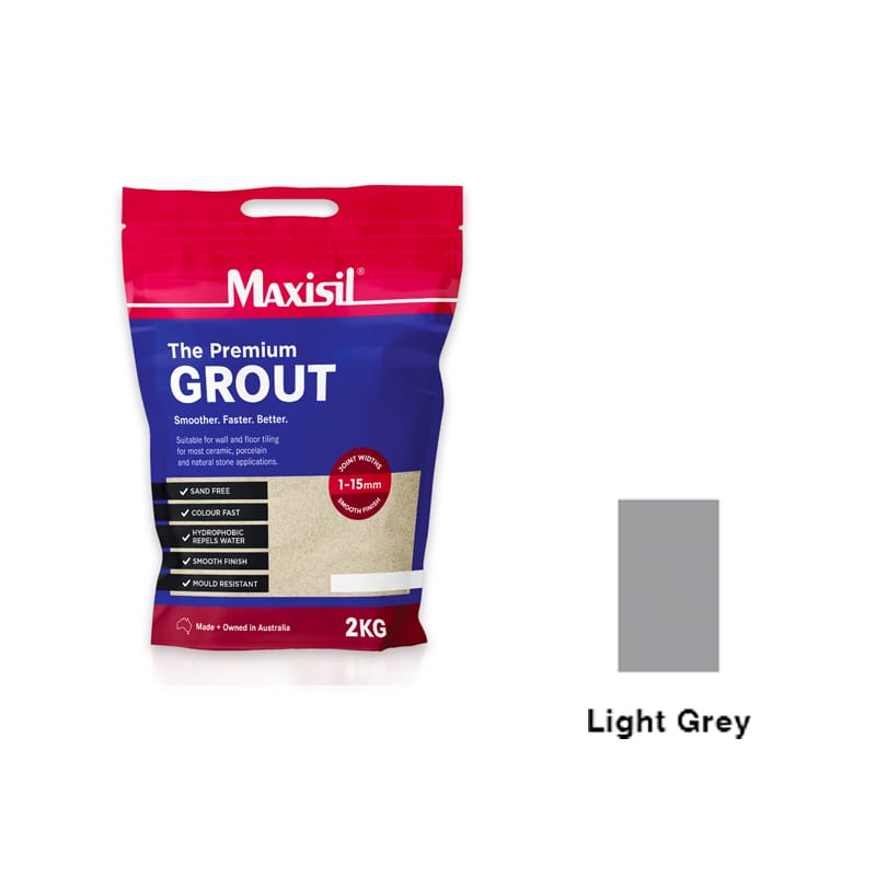 MAXISIL Maxisil Premium Grout - Light Grey 2KG