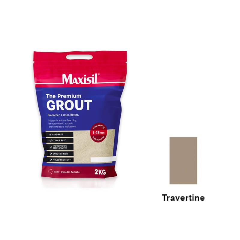 MAXISIL Maxisil Premium Grout - TRAVERTINE 2KG