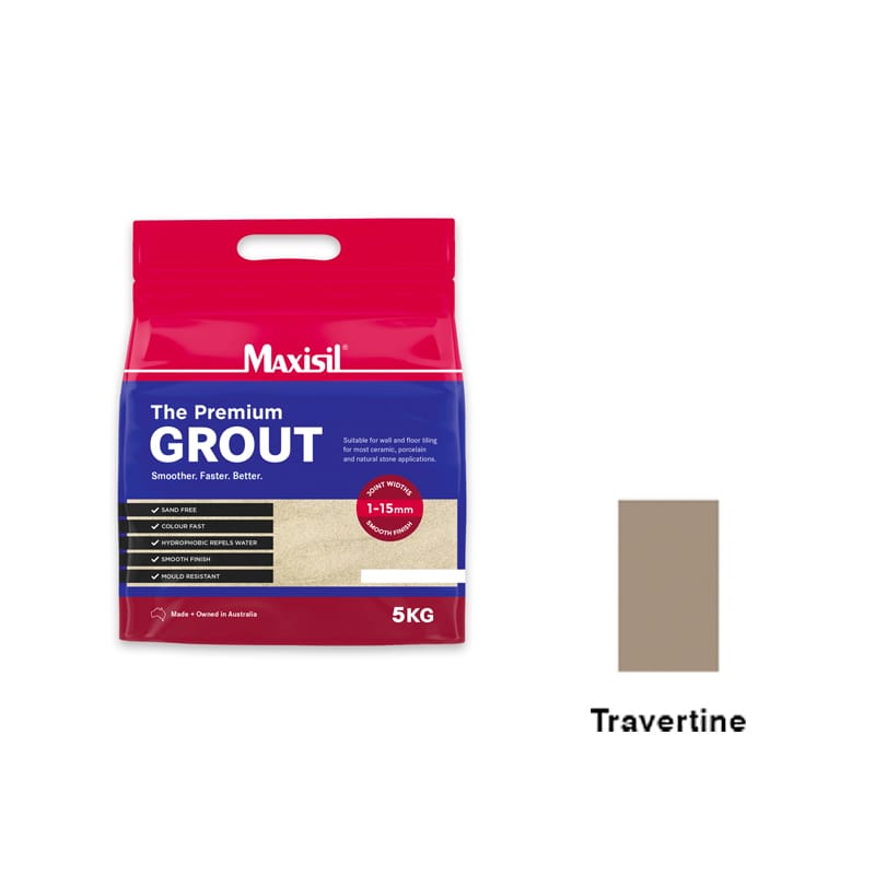 MAXISIL Maxisil Premium Grout - TRAVERTINE 5KG