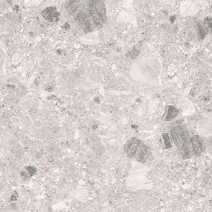 Melbourne Porcelain Tile Terrazo Light Matt / Textured Tile 600x600mm
