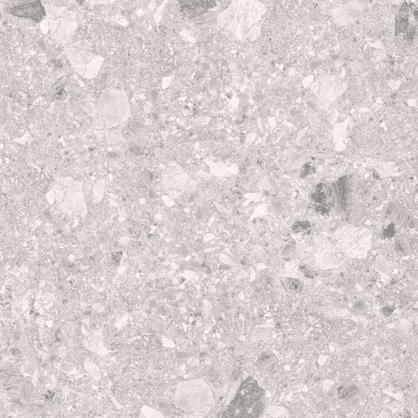 Melbourne Porcelain Tile Terrazo Light Matt / Textured Tile 600x600mm