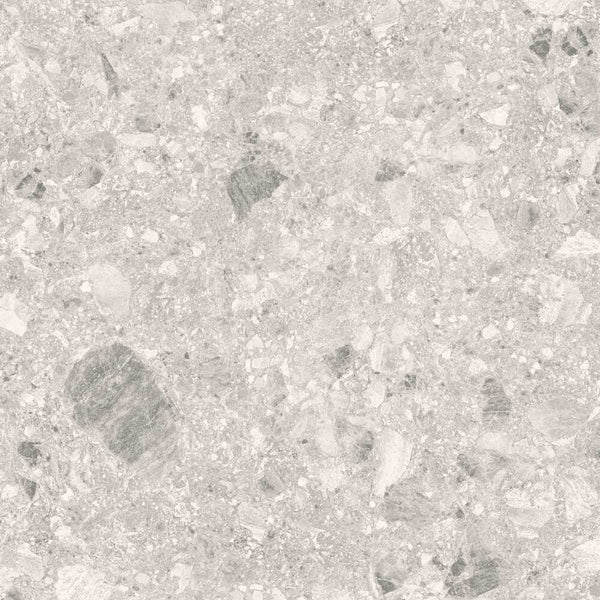 Melbourne Porcelain Tile Terrazo Light Matt / Textured Tile 600x600mm