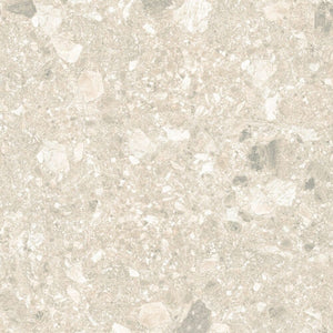 Melbourne Porcelain Tile Terrazo Bianco Matt / Textured Tile 600x600mm