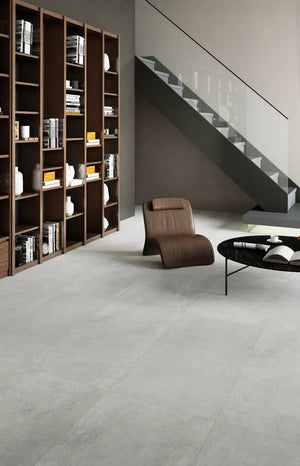 Melbourne Porcelain Tile Vogue Stone Pure Matt Tile 600x600mm