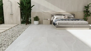 Melbourne Porcelain Tile Vogue Stone Pure Matt Tile 600x600mm