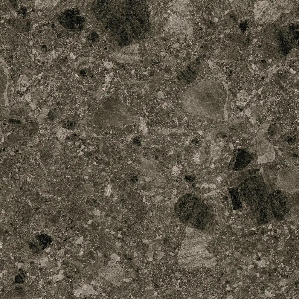 Terrazo Dark Matt / Textured Tile 600x600mm
