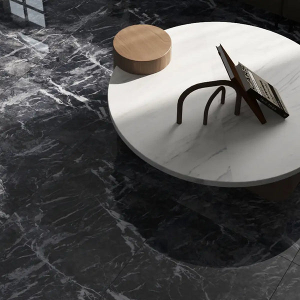 Melbourne Porcelain Tile Marmo Grigio Carnico Polished Tile 600x600mm