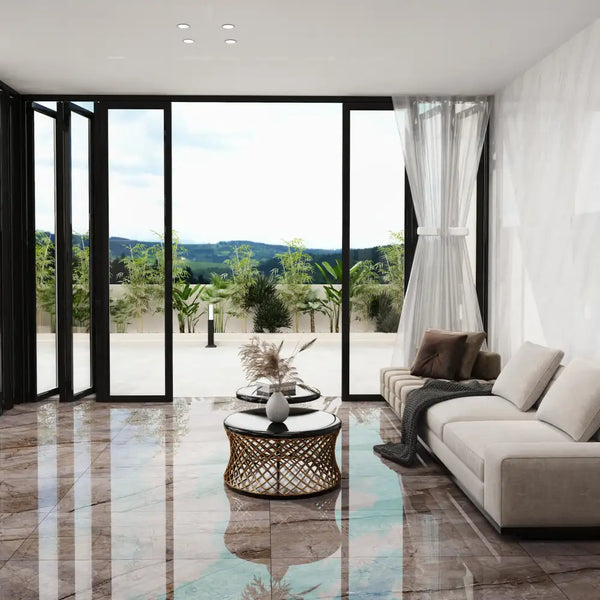 Melbourne Porcelain Tile Marmo Florence Grey Polished Tile 600x600mm