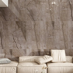 Melbourne Porcelain Tile Marmo Florence Grey Sliptech Tile 600x600mm