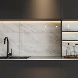 Melbourne Porcelain Tile Marmo Volkas Polished Tile 600x600mm