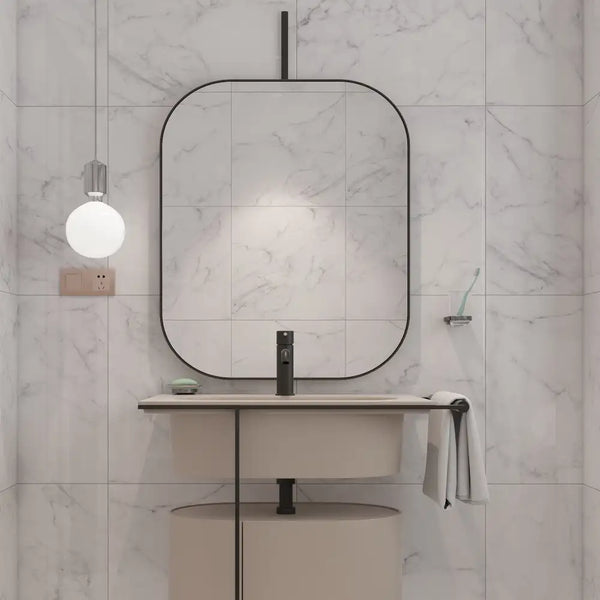 Melbourne Porcelain Tile Marmo Bianco Carrara Sliptech Tile 600x600mm