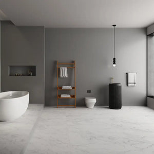 Melbourne Porcelain Tile Marmo Bianco Carrara Sliptech Tile 600x600mm