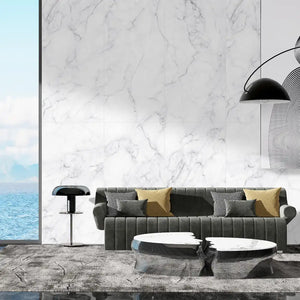 Melbourne Porcelain Tile Marmo Bianco Carrara Sliptech Tile 600x600mm