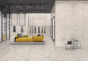 Melbourne Porcelain Tile Terrazo Bianco Matt / Textured Tile 600x600mm