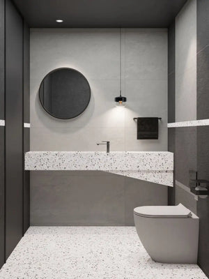 Melbourne Porcelain Tile TERRAZZO ST Mix Sliptech Tile 600x600mm