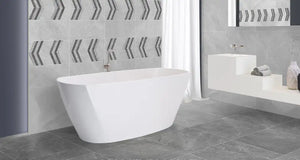 Melbourne Porcelain Tile Rocky Mid Grey Matt Tile 600x600mm