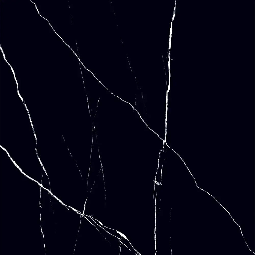 Melbourne Porcelain Tile Black Marble Polished Tile 600x600mm