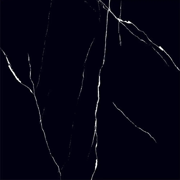 Melbourne Porcelain Tile Black Marble Polished Tile 600x600mm