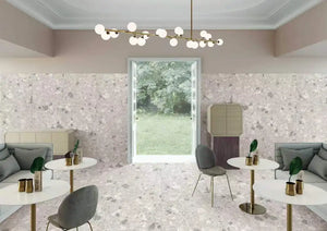 Melbourne Porcelain Tile Terrazo Light Matt / Textured Tile 600x600mm