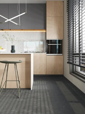 Melbourne Porcelain Tile Quartzite Nero Matt Tile 600x600mm