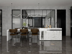Melbourne Porcelain Tile Athens Dark Polished Tile 600x600mm