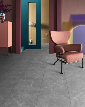 Melbourne Porcelain Tile Athens Grey Matt Tile 600x600mm