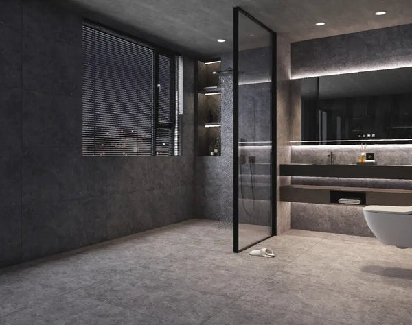 Melbourne Porcelain Tile Savana Dark Textured Tile 600x600mm