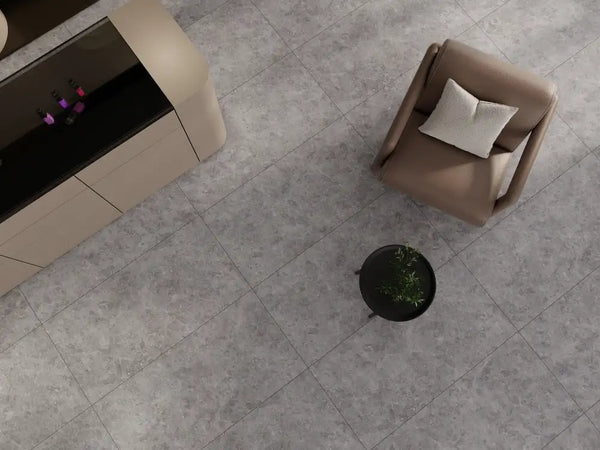 Melbourne Porcelain Tile Savana Grey Textured Tile 600x600mm